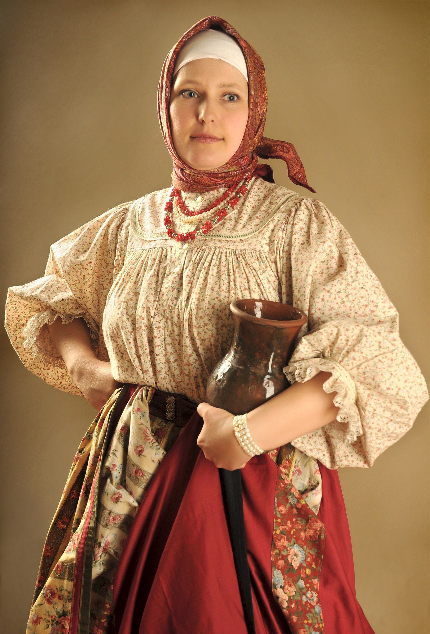 Girls in Slavic costumes in Jixi